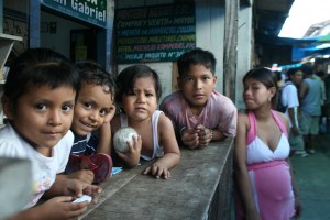 kids in the market / Iquitos, Peru - image my Sam Slovick