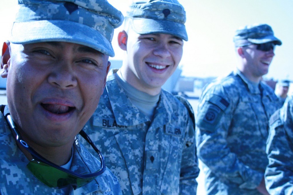 Soldiers in Kuwait - image by Sam Slovick