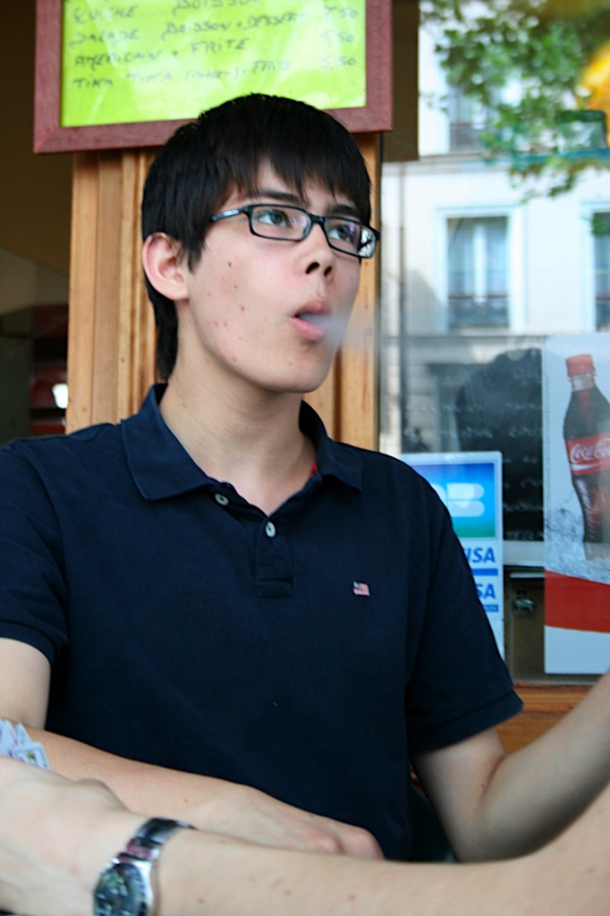 Showing off with smoke #2 - / Paris -  image by Sam Slovick